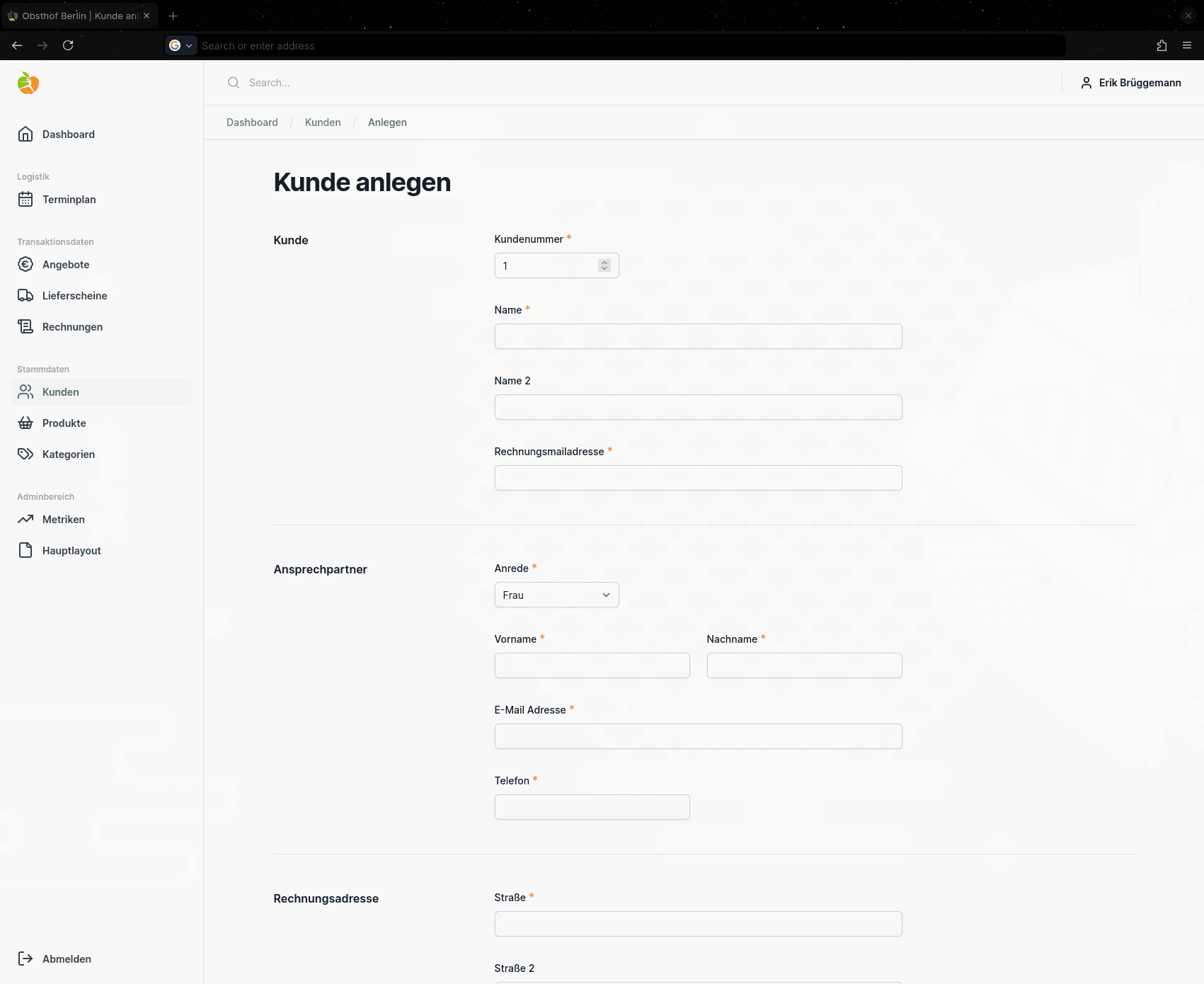 Invoicing Web App screenshot
